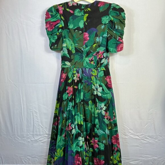 Vintage Opening Night Floral Dress Size 9/10 Excellent Condition Tulle Skirt - Picture 4 of 9